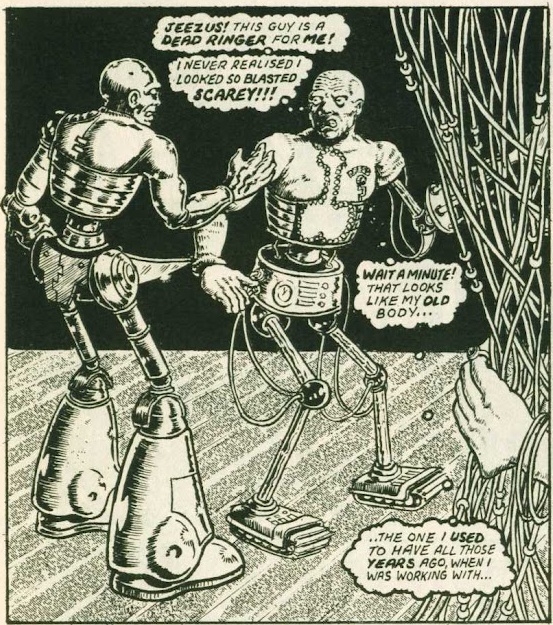 Axel Pressbutton meets his younger self