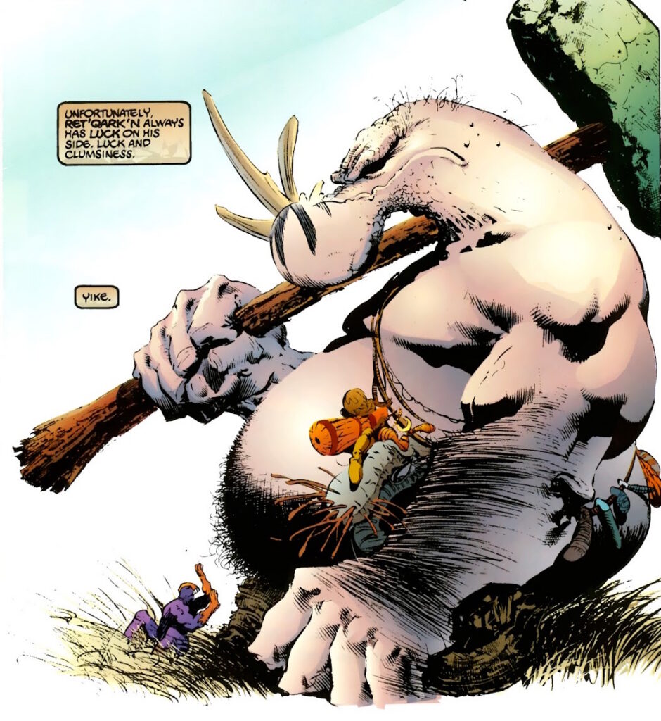 Page from Darker Image, art by Sam Kieth