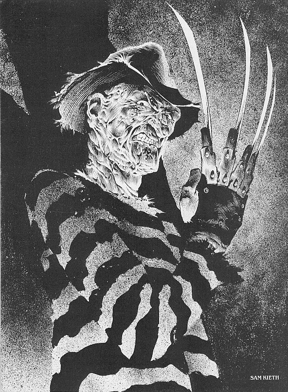 Freddy Kruger art by Sam Kieth